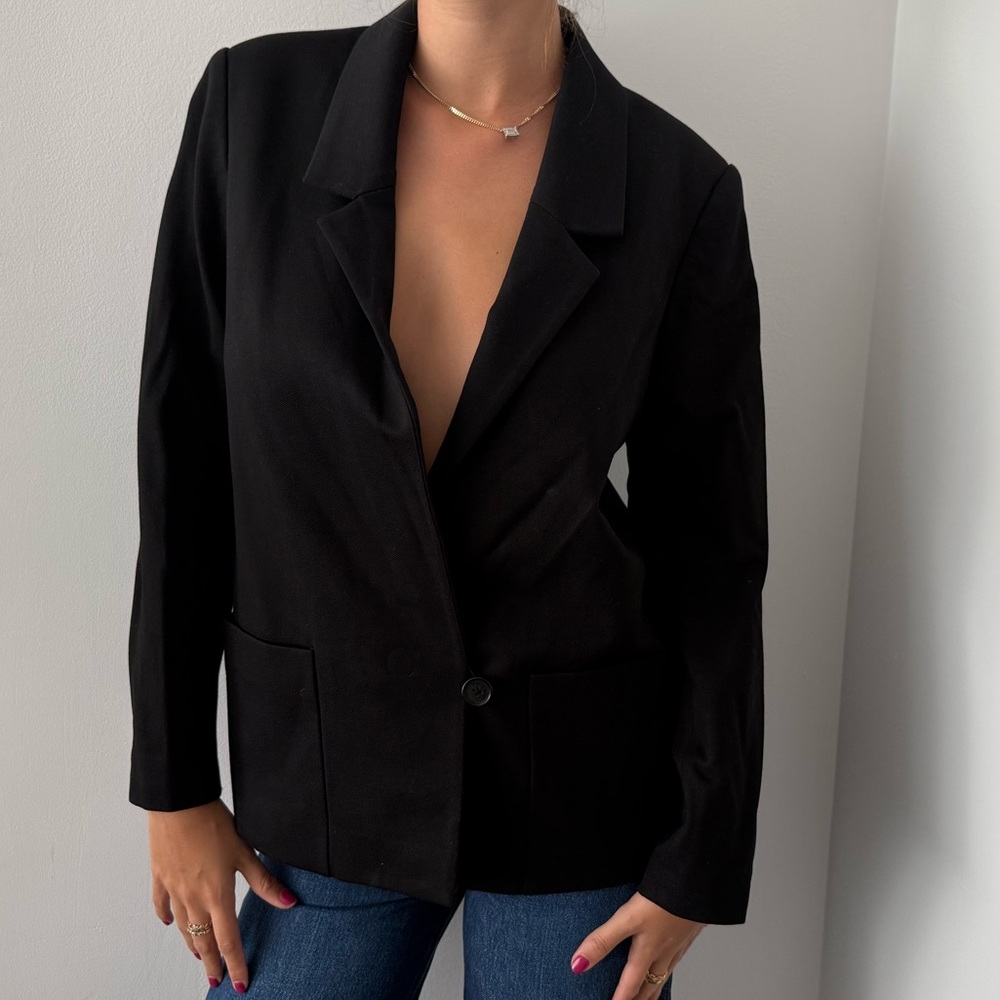 Anine Bing Classic Black Blazer